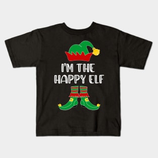 I'm The Happy Elf Matching Family Group Christmas Kids T-Shirt